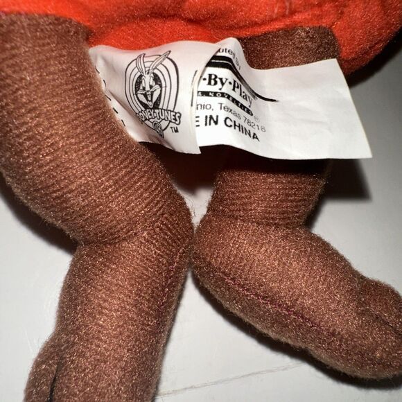 Vintage Taz Tasmanian Devil Halloween Pumpkin Stuffed Animal Plush, - Picture 8 of 10